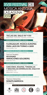 CARTEL - XVIII FESTIVAL DE MÚSICA ANTIGUA LA LAGUNA 2019