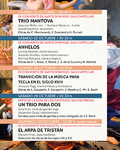 28 de octubre 2022, XX Festival de Música Antigua de La Laguna 2022, TRANSICIÓN DE LA MÚSICA PARA TECLA EN EL SIGLO XVIII